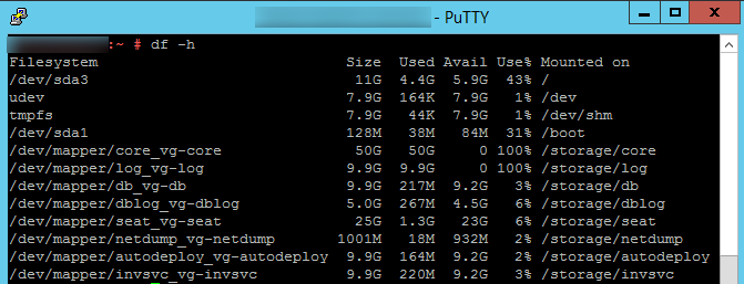 disk list