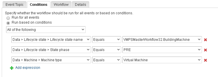 EBS subscription filters